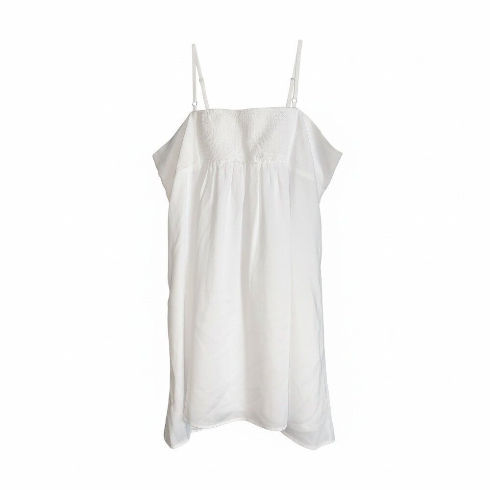 Wild Fable Womens White Embroidered Floral Slip Dress Adjustable Plus Size 2X - Picture 2 of 9